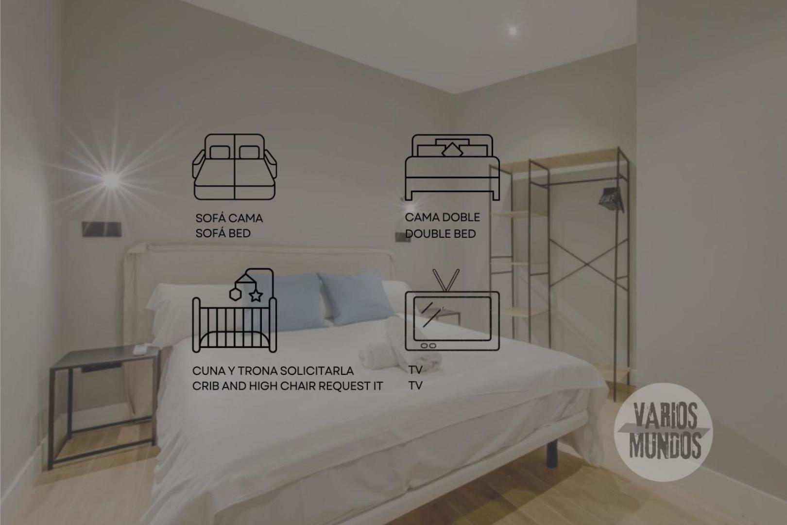 Urban And Central Apt 5Pax En Calle Silva-Gran Via E2 Madri Exterior foto