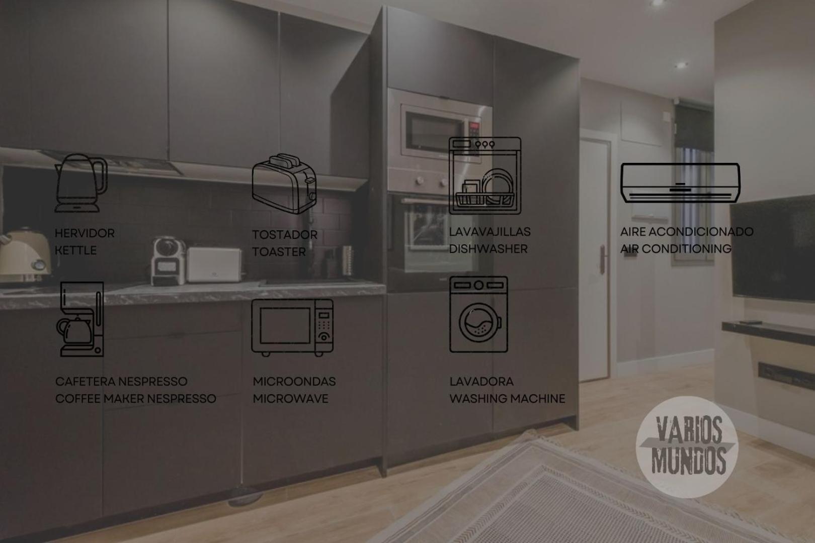 Urban And Central Apt 5Pax En Calle Silva-Gran Via E2 Madri Exterior foto